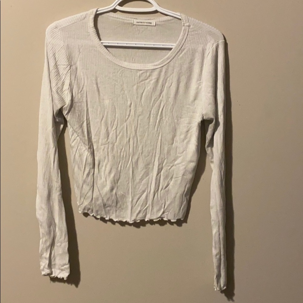 3 for 15$ Caution to the Wind White LongSleeve